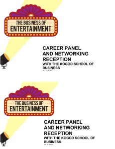 CAREER PANEL AND NETWORKING RECEPTION WITH THE KOGOD SCHOOL OF