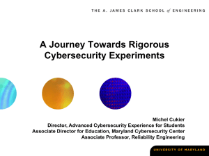 A Journey Towards Rigorous Cybersecurity Experiments