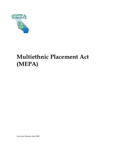 Multiethnic Placement Act (MEPA)