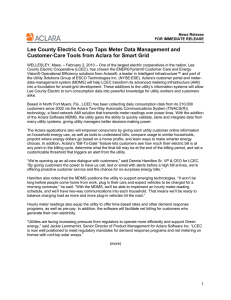Lee County Electric Co-op Taps Meter Data Management and