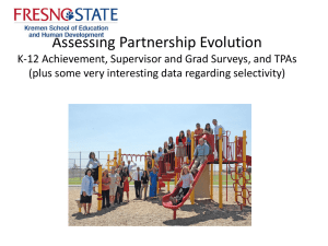 Assessing Partnership Evolution