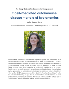 T cell-mediated autoimmune disease – a tale of two anemias