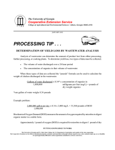 PROCESSING TIP . . . Cooperative Extension Service The University of Georgia