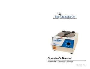 Operator’s Manual Model 614B • Rev. C
