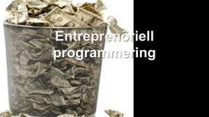 Entreprenöriell  programmering