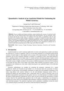 Quantitative Analysis of an Analytical Model for Estimating the Model Accuracy