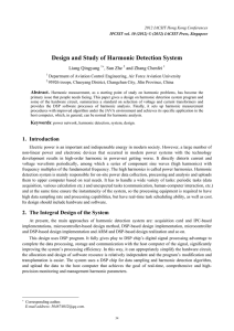 Design and Study of Harmonic Detection System Liang Qingyang , Sun Zhe