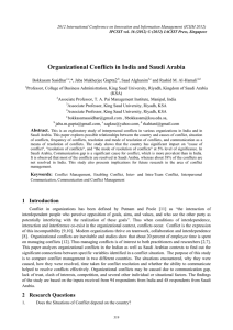 Organizational Conflicts in India and Saudi Arabia Gupta2
