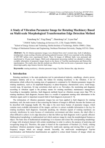 A Study of Vibration Parameter Image for Rotating Machinery Based