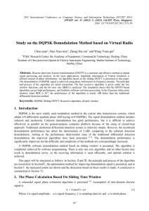 Study on the DQPSK Demodulation Method based on Virtual Radio