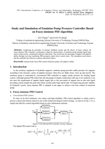 Study and Simulation of Emulsion Pump Pressure Controller Based LIU Chang
