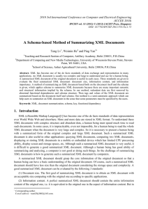 A Schema-based Method of Summarizing XML Documents Teng Lv , Weimin He