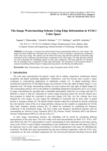 The Image Watermarking Scheme Using Edge Information in YCbCr Color Space