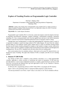 Explore of Teaching Practice on Programmable Logic Controller  Nan Guo