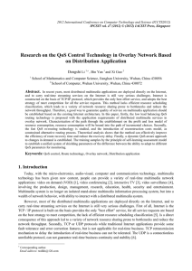 Research on the QoS Control Technology in Overlay Network Based Dengshi
