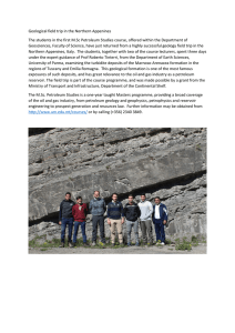 Geological field trip in the Northern Appenines