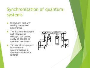 Synchronisation of quantum systems