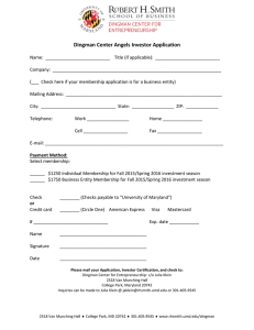 Dingman Center Angels Investor Application