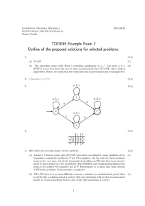 TDDD65 Example Exam 2