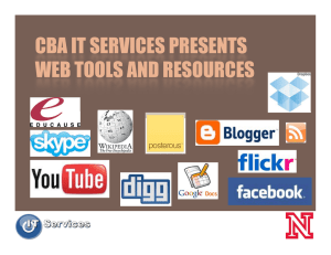 CBA IT SERVICES PRESENTS WEB TOOLS AND RESOURCES