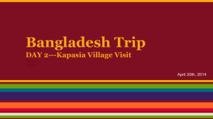 Bangladesh Trip DAY 2---Kapasia Village Visit April 20th, 2014 Kapasia