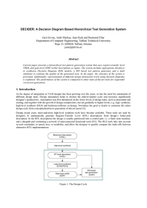 DECIDER: A Decision Diagram Based Hierarchical Test Generation System