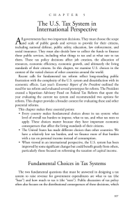 A The U.S. Tax System in International Perspective