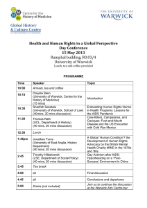 Health and Human Rights in a Global Perspective Day Conference