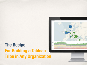 The Recipe For Building a Tableau Tribe in Any Organization