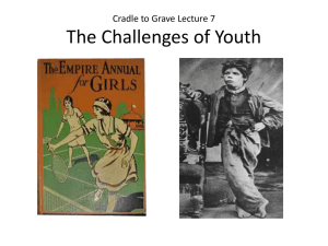 The Challenges of Youth Cradle to Grave Lecture 7