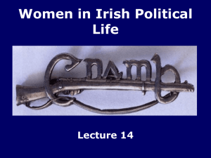 Women in Irish Political Life Lecture 14