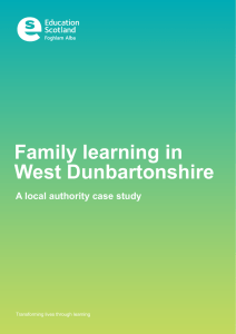 Family learning in West Dunbartonshire A local authority case study