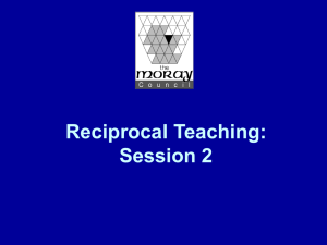 Reciprocal Teaching: Session 2