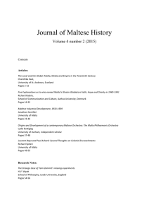 Journal of Maltese History  Volume 4 number 2 (2015)