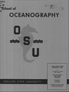 OCEANOGRAPHY /1 :jchool of