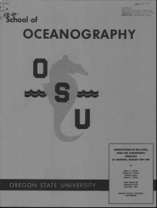 OCEANOGRAPHY chool of e ie;56