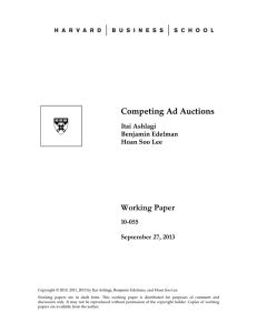 Competing Ad Auctions Working Paper 10-055