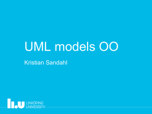 UML models OO Kristian Sandahl