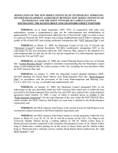 RESOLUTION OF THE NEW JERSEY INSTITUTE OF TECHNOLOGY APPROVING