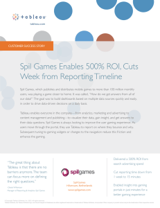 Spil Games Enables 500% ROI, Cuts Week from Reporting Timeline