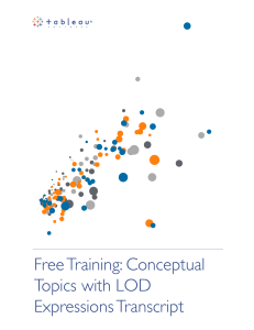 Free Training: Conceptual Topics with LOD Expressions Transcript