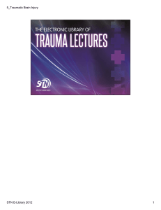 5_Traumatic Brain Injury 1 STN E-Library 2012