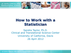 How to Work with a Statistician
