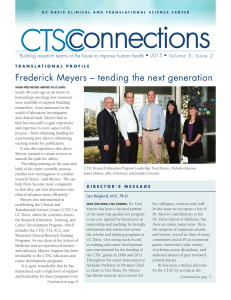 Frederick Meyers – tending the next generation