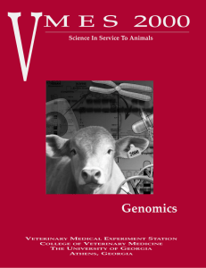 V M E S  2000 Genomics Science In Service To Animals