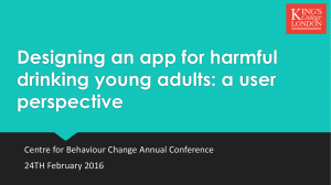 Designing an app for harmful drinking young adults: a user perspective