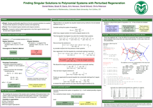 Finding Singular Solutions to Polynomial Systems with Perturbed Regeneration