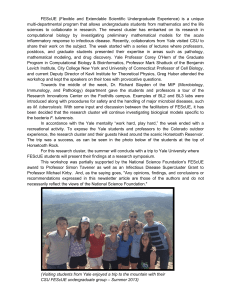 FEScUE  (Flexible and Extendable Scientific Undergraduate Experience) is a... multi-departmental program that allows undergraduate students from mathematics and the...