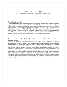 F. Xavier Castellanos, M.D. Biographical Information