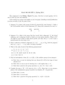 Math 366–002 HW 4, Spring 2014
